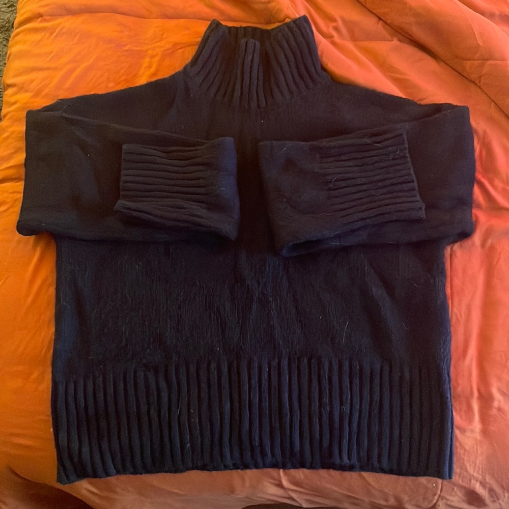 FRAME - Navy Blue Cashmere /Wool Turtleneck Sweater